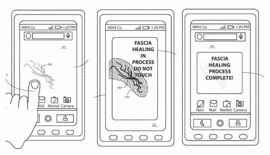 Motorola patents display with self-healing technology