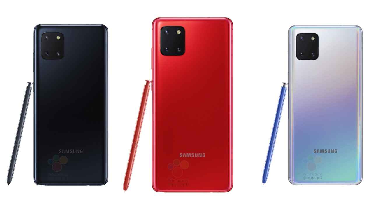Samsung Galaxy Note10 Lite leaked renders reveal colour options, support page goes live