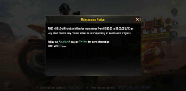 Pubg Mobile Servers Under Maintenance Should Be Back By 1 30pm Ist - advertisements