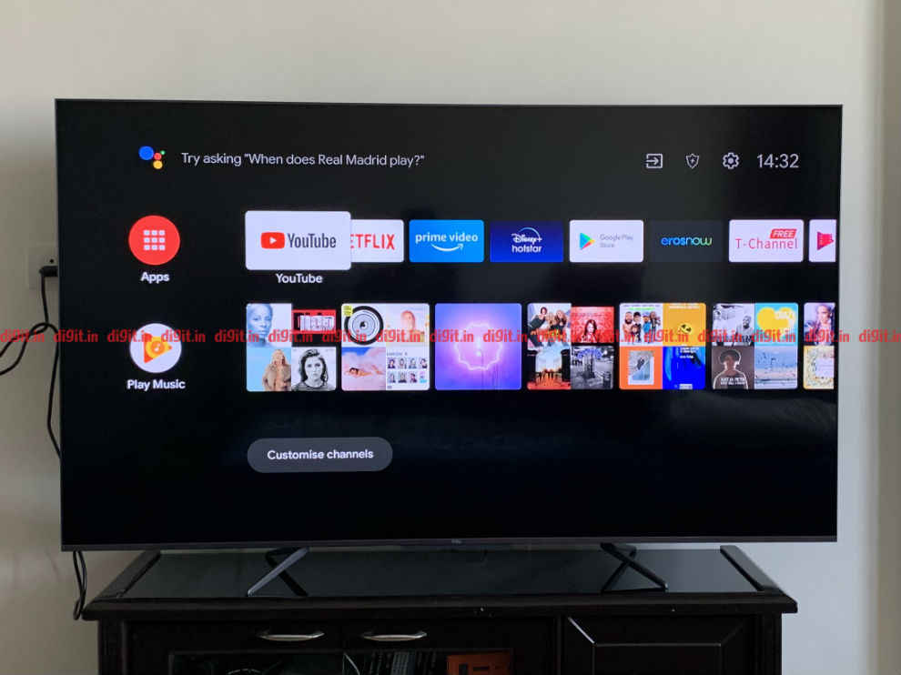 The TCL C715 runs on Android TV 9 out of the box.