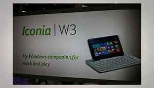 Computex 2013: Acer Iconia W3, the first 8-inch Windows 8 tablet