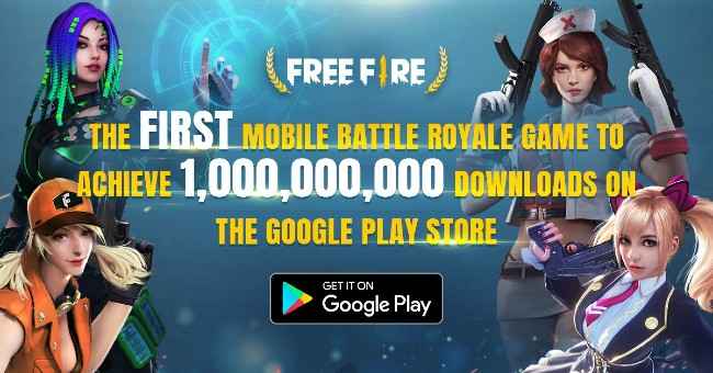 Free Fire Crosses 1 Billion Downloads on the Google Play Store