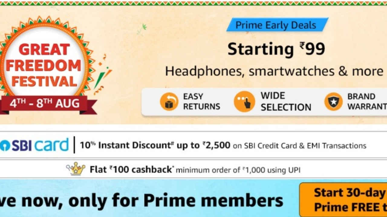 Prime Members के लिए शुरू हुई Great Freedom Festival Sale, ताबड़तोड़ डिस्काउंट में पाएं ये जबरदस्त Earbuds