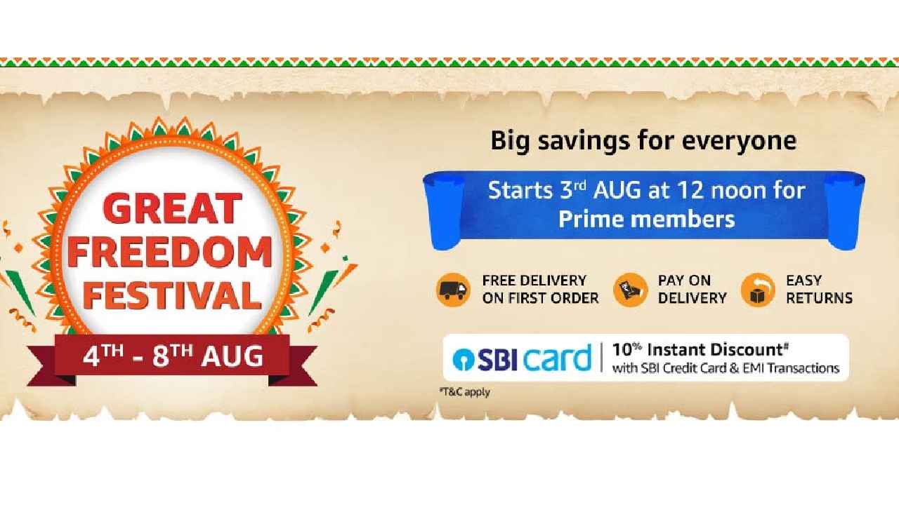 Amazon Great Freedom Festival Sale: বিপুল সস্তা স্মার্টফোন থেকে ফ্রিজ, টিভি সহ অন্যান্য, 4-8 অগাস্ট ভরপুর ছাড় অ্যামাজন সেলে