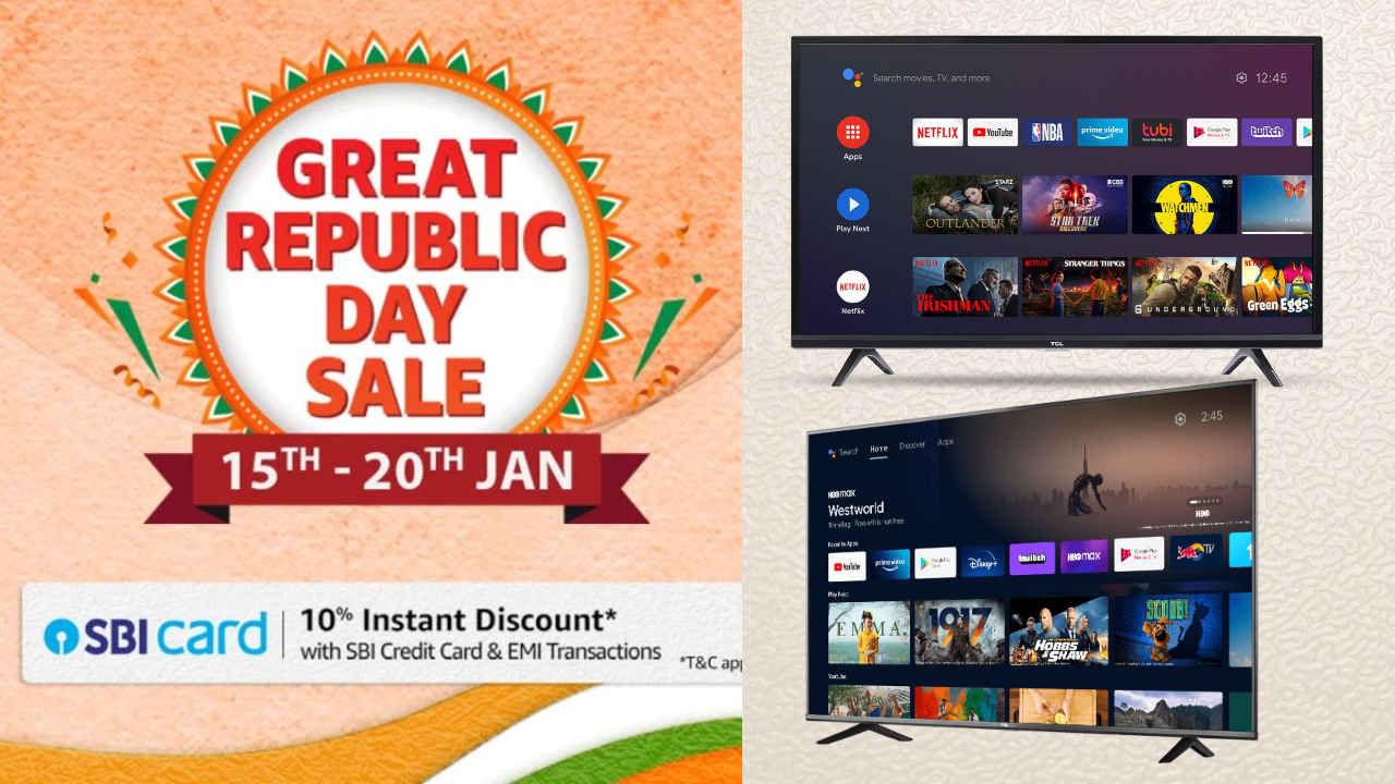 Amazon Republic Day Sale 2023 55 இன்ச் கொண்ட ஸ்மார்ட்டிவியில் அதிரடி டிஸ்கவுண்ட் கிடைக்கும்.