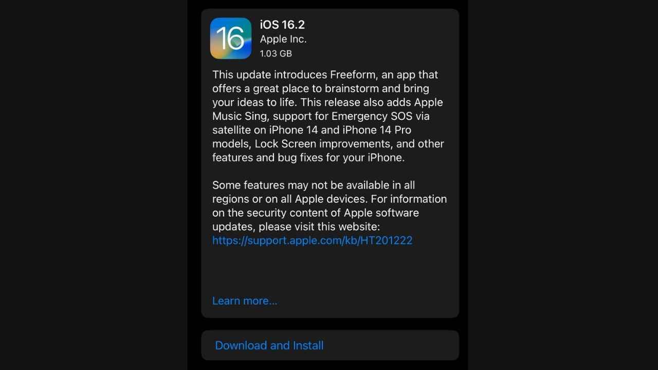 iOS 16.2 update releases with 5G for iPhones, Advanced Data Protection, AirDrop limitations, and more  | Digit