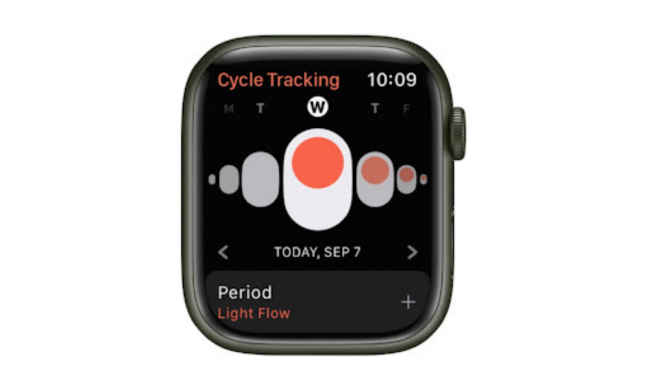 iPhone Cycle Tracking