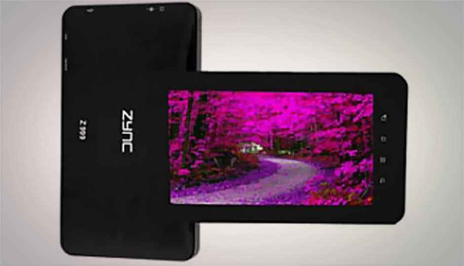 Zync launches ICS-based Z999 Plus tablet in India for Rs. 11,990