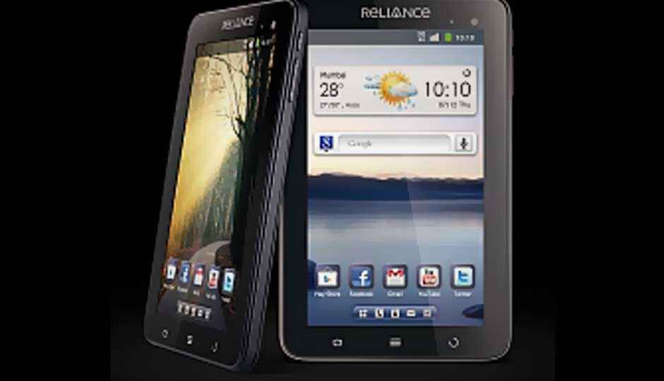 Reliance 3G Tab V9A launches in India at Rs.  14,999