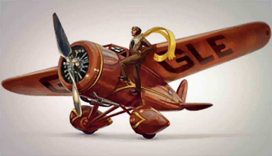 Google doodle celebrates 115th birthday of Amelia Earhart