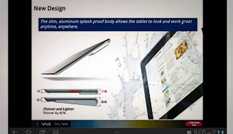 Sony Xperia tablet leaked with images and specifications