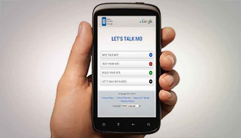 Google announces Let’s Talk Mo service; helps create mobile site for free