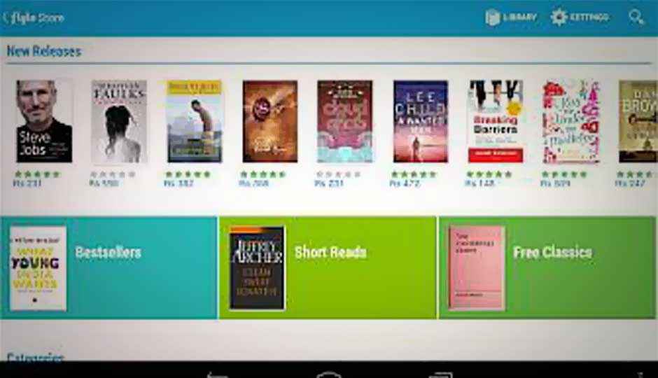 Flipkart’s Flyte digital store now offers eBooks