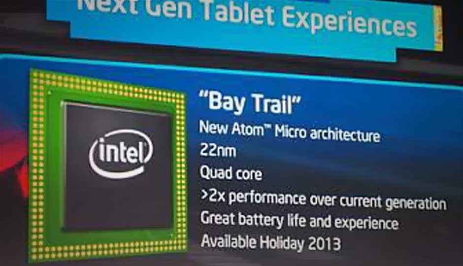 CES 2013: Intel shows off Bay Trail tablet processors; flanks Windows RT