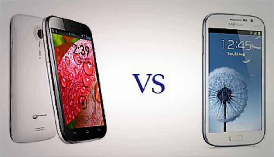 Phablet faceoff: Samsung Galaxy Grand vs. Micromax A116 Canvas HD