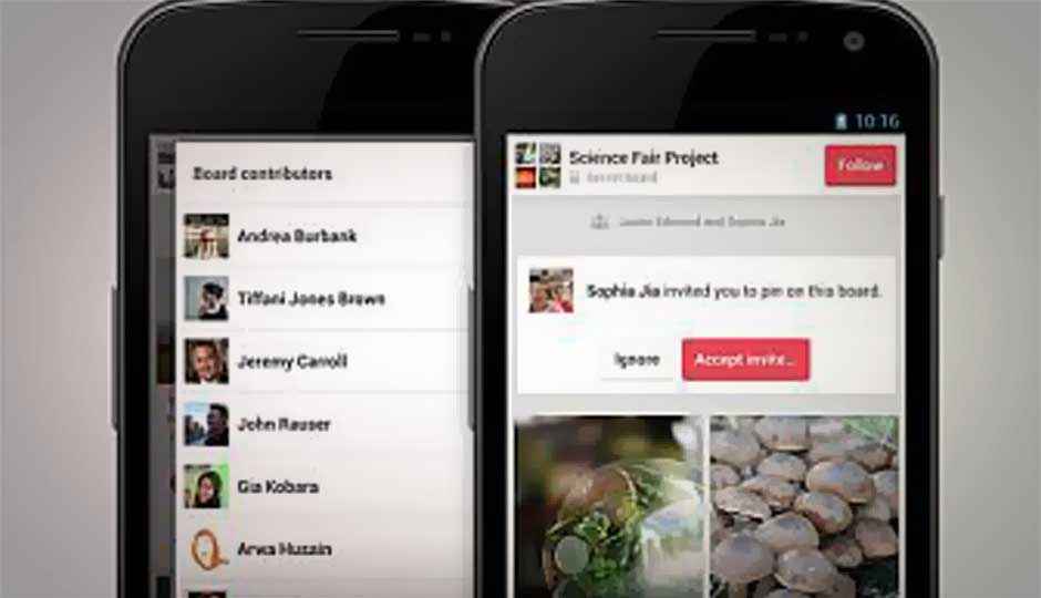 Pinterest updates Android app, improves group boards
