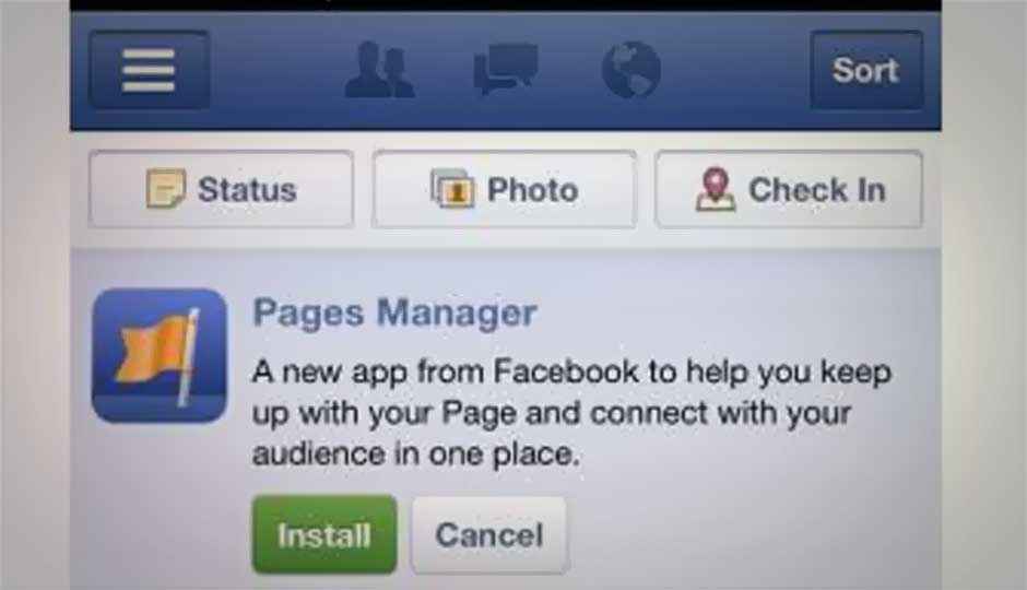 Facebook Page Manager app downloads soar; Pages now exceed 15 million
