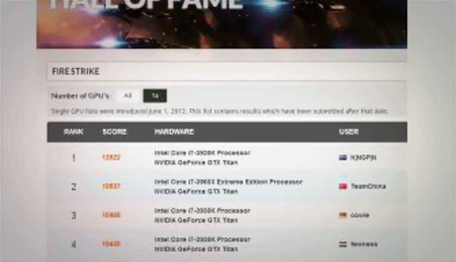 NVIDIA Titan preview: We take ZOTAC’s GeForce GTX Titan to 3DMark’s hall of fame