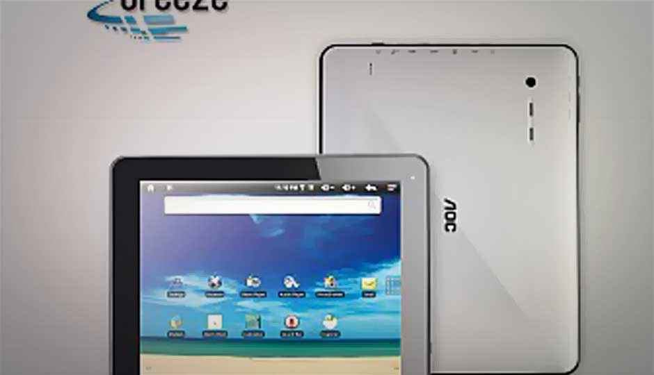AOC announces two Breeze Android tablets for the Indian market