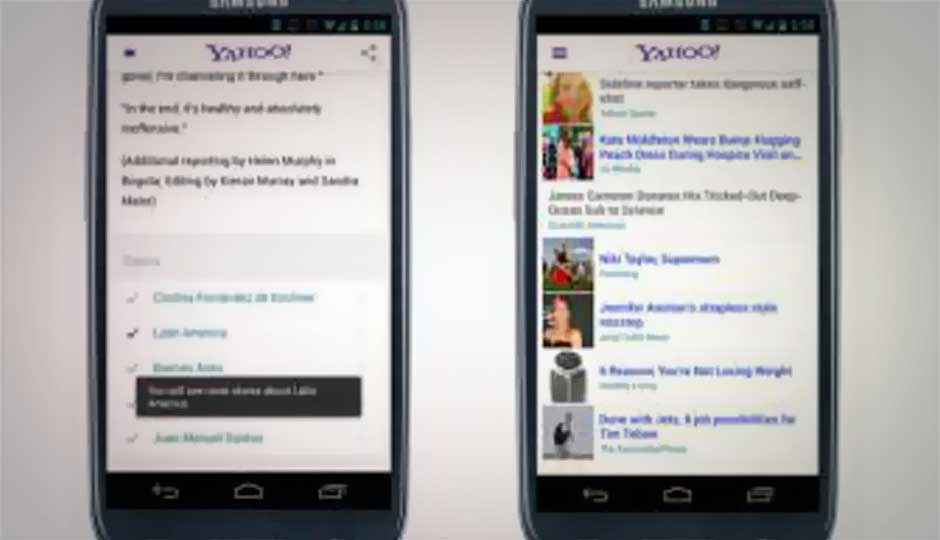 Yahoo updates its Android app with Summly integration