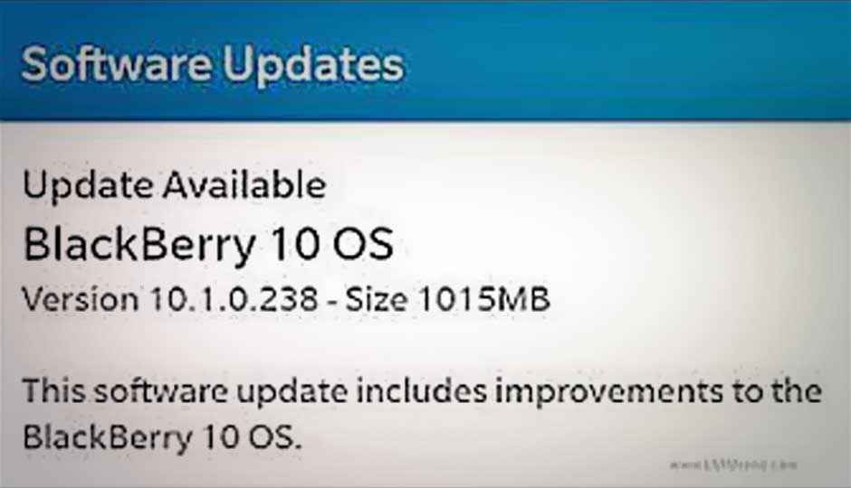 BlackBerry 10.1 OS update begins rolling out