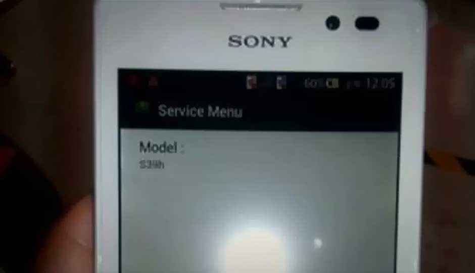 Images of new Sony Xperia S39h spotted online