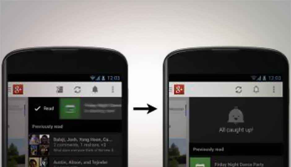 Google+ updated with synced notifications, new Android app released