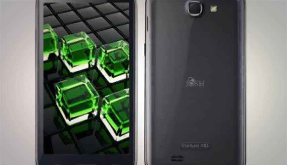 Josh Fortune HD ICS-based dual-core smartphone launched for Rs. 11,999