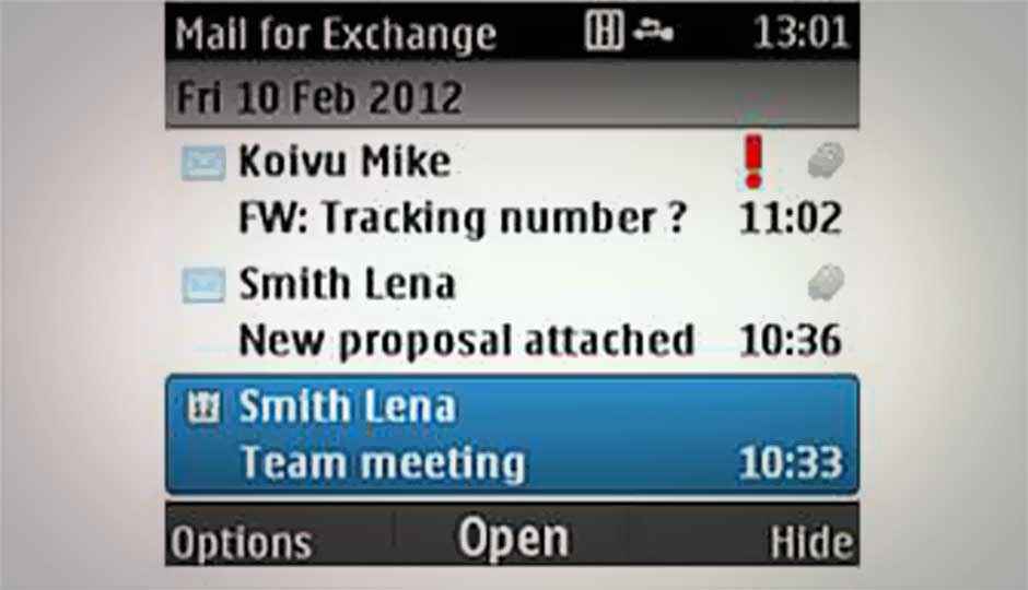 Nokia Mail for Exchange now available for Asha phones
