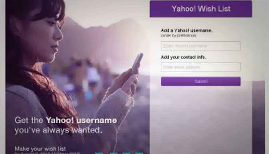 Yahoo now lets you grab inactive usernames for yourself