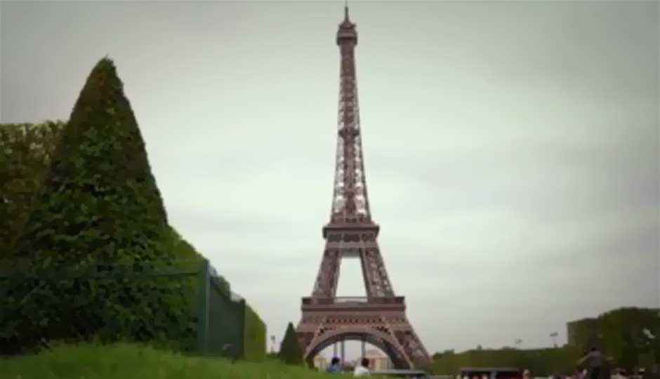 Google Street View treks the Eiffel Tower