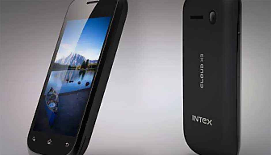 Dual-core Intex Cloud X3 with Android 4.2 Jelly Bean launched at Rs. 3,790
