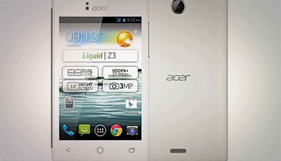 Acer announces Liquid Z3 entry-level Android 4.2 Jelly Bean smartphone