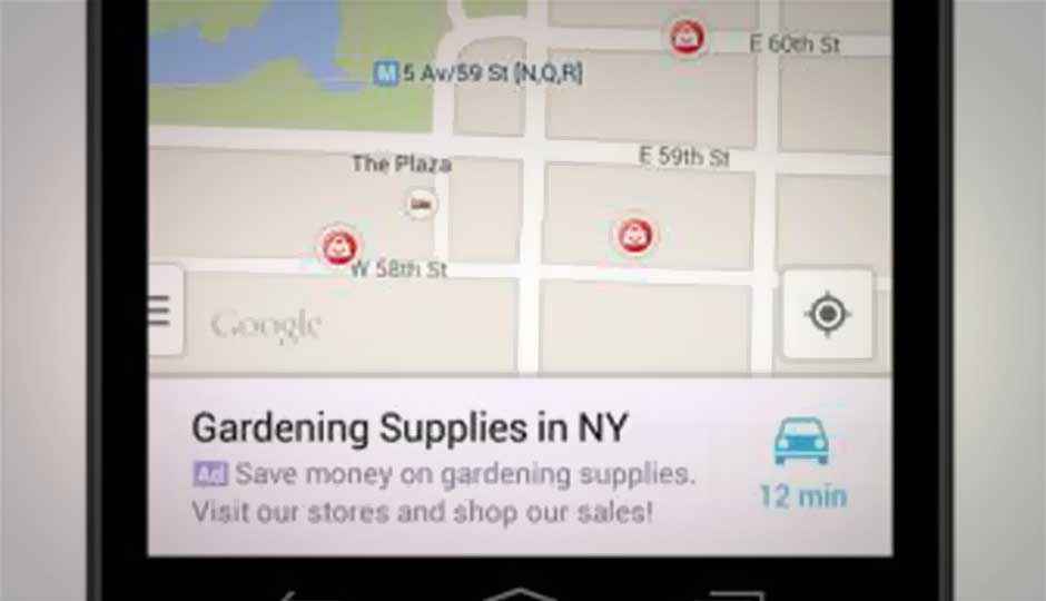 Google Maps for Android and iOS to show ‘relevant ads’