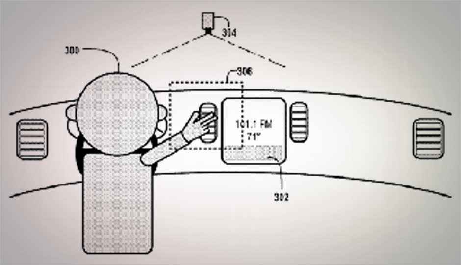 Google working on in-car gesture controls; files patent