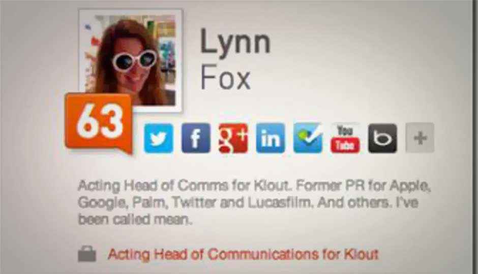 Bing search adds Klout-verified snapshots