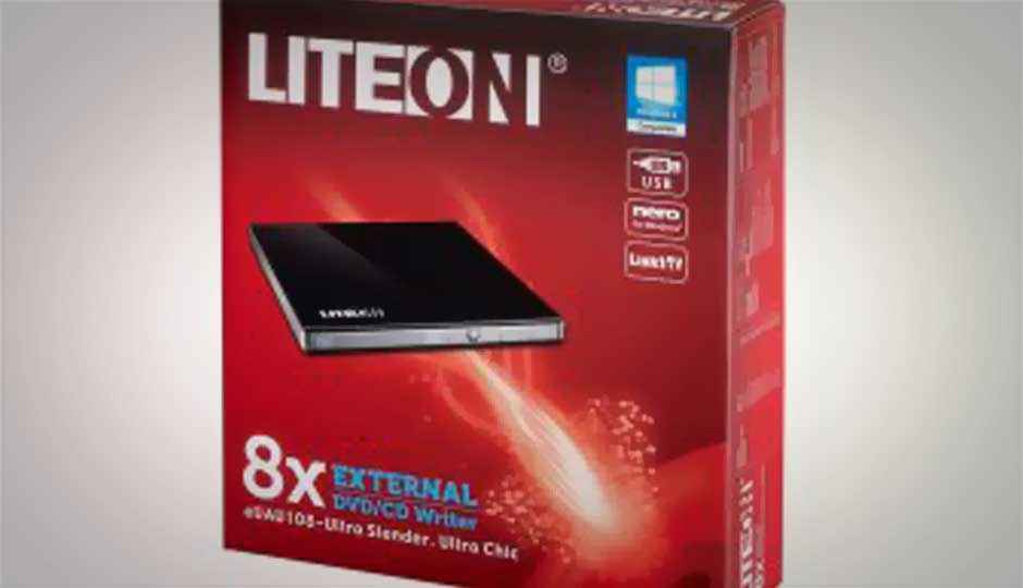 Lite-On eUAU108 external CD-DVD drive launched for Rs. 2,700
