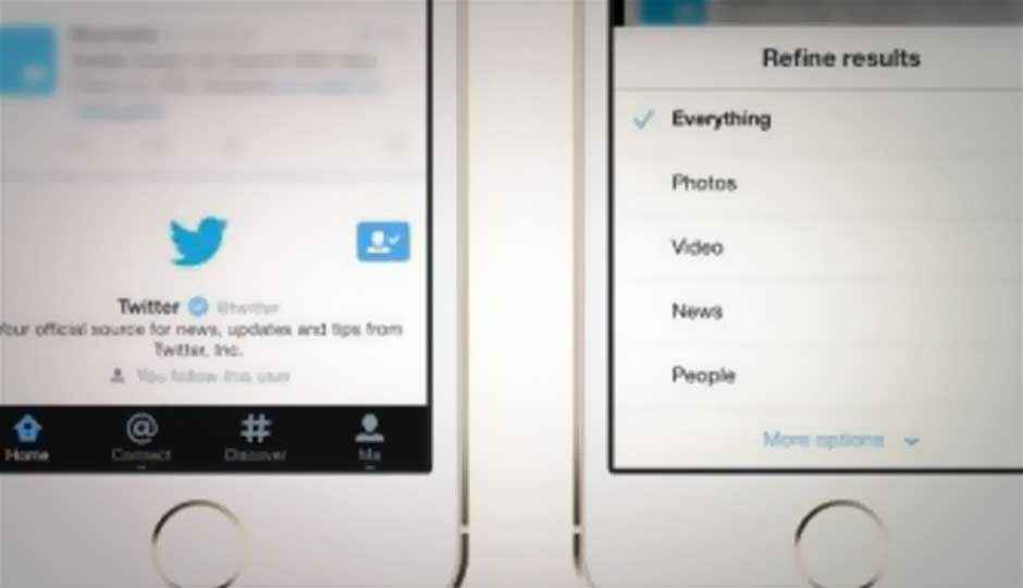 Twitter for iOS and Android apps updated with search filters