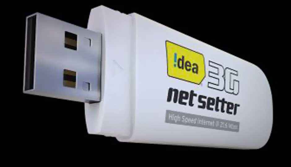 Idea Cellular launches 21.6 Mbps 3G NetSetter dongle for Rs. 2,160