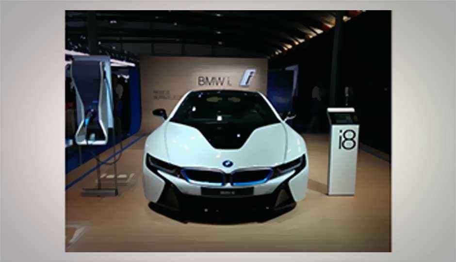 BMW i8 at Auto Expo 2014 BMW i8 at Auto Expo 2014