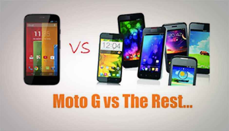 Moto G performance comparison with latest Android phones under Rs. 15,000