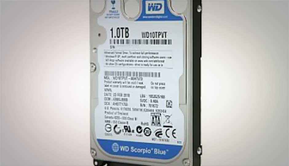 1TB WD Scorpio Blue HDD for notebooks launched in India