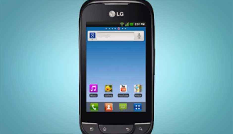 Dual-SIM LG Optimus Net launched in India for Rs. 11,000