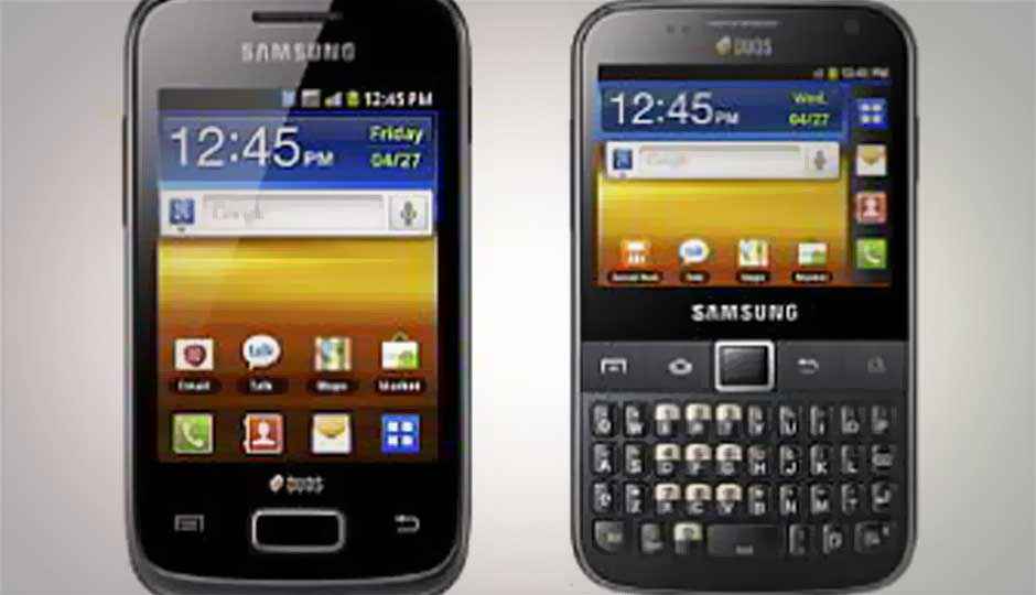 Samsung Galaxy Y Duos and Y Pro Duos listed for pre-order online