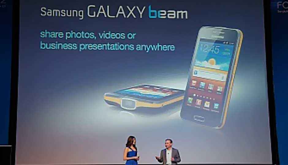 Samsung Forum 2012: Samsung launches Galaxy Beam projector smartphone