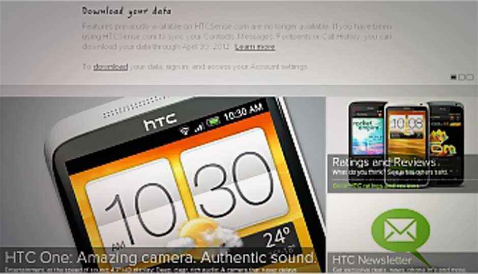 HTC to shut down its Sense cloud storage service