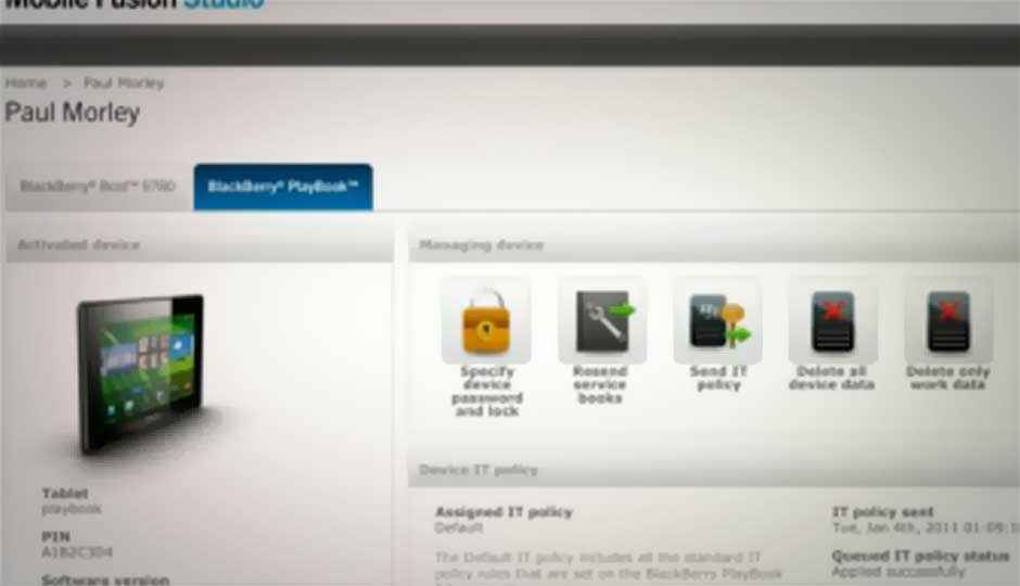 RIM launches BlackBerry Mobile Fusion multi-platform device management tool