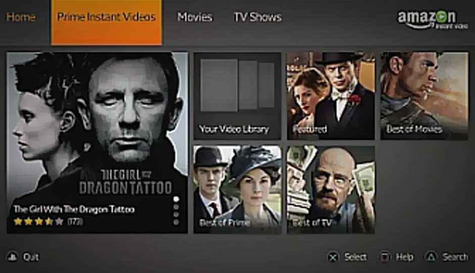 Amazon Instant Video now on the PlayStation 3