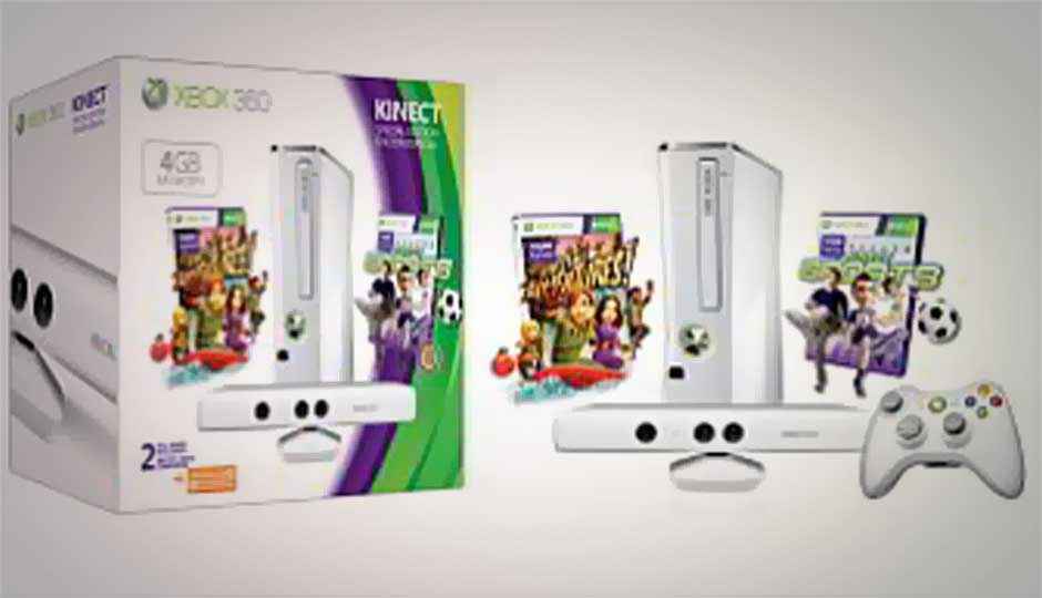 Microsoft launches white Xbox 360 4GB Kinect (White) Sports Value Bundle