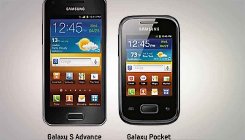 Samsung introduces Galaxy S Advance, Galaxy Pocket in India